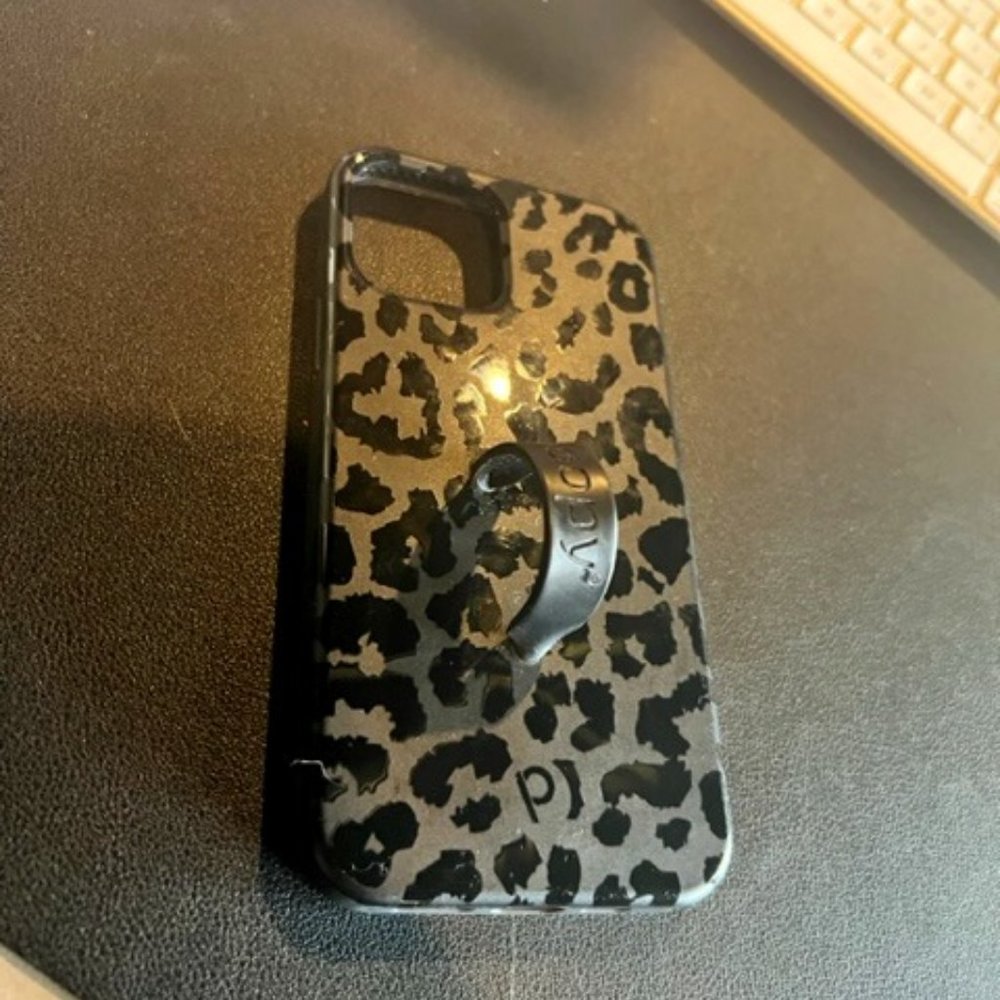 Black Leopard Loopy Case